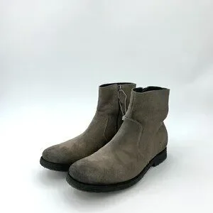 Prada | Shoes | H968 Prada 4 Gray Suede Zippered Midtube  display picture 2